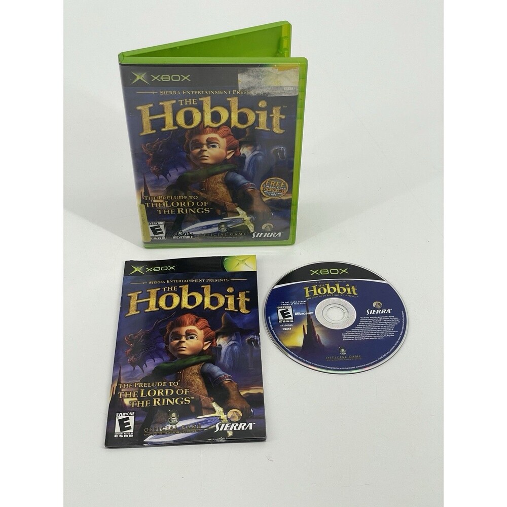 The Hobbit (Microsoft Xbox, 2003) Complete CIB w/ Manual, and Reg Card